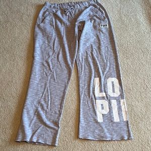 PINK gray sweatpants